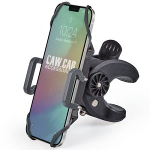 Bike & Motorcycle Phone Mount - for iPhone 12 (11, Xr, SE, Plus/Max), Samsung Galaxy S21 or Any Cell Phone - Universal Handlebar Holder for ATV, Bicycle or Motorbike. +100 to Safeness & Comfort