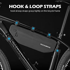 ROCKBROS Bike Frame Bag Waterproof Bike Triangle Bag Bicycle Under Top Tube Bag Corner Pouch Storage Bag for Cycling Accessories