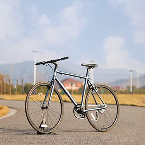 AVASTA Road Hybrid Bike for Men, Lightweight Step Over 700c Aluminum Alloy Frame City Commuter Comfort Bicycle, 7-Speed Drivetrain, Mattle Steel Blue