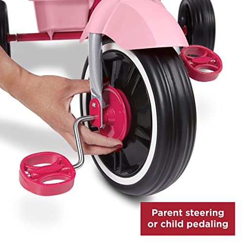 Radio Flyer Pedal & Push Stroll ' N Trike®, Pink, Ages 1-5 (Amazon Exclusive)
