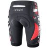 Men's Cycling Shorts Anti-Slip Leg 4D Padded Bike Shorts with 3-Pockets Breathable Biking Bicycle Motorcycle Half-Pants Red L