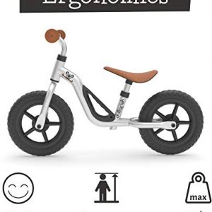 Chillafish Charlie Lightweight Toddler Balance Bike, Cute Balance Trainer for 18-48 Months, Learn to Bike with 10