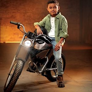Viro Rides Cafe Racer, Motorized Electric Mini-Bike with Parent-Controlled Max Speed for Ages 8+,Multicolor