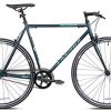 Takara Yuugen Single Speed Flat Bar Fixie Road Bike, 700c, Large, Green