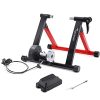 Bike Trainer Stand Indoor Exercise: Sportneer Magnetic Bicycle Cycling Training Accessories with Noise Reduction Wheel Kit for Road Bikes