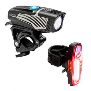 NiteRider Lumina Micro 900 Front Bike Light Sabre 110 Rear Bike Light Combo Pack- USB Rechargeable Bicycle Headlight LED Front Light Water Resistant Mountain Road City Commuting Cycling Safety Flash