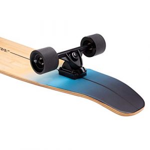 Retrospec Zed Longboard Skateboard Complete Cruiser | Bamboo & Canadian Maple Wood Cruiser w/Reverse Kingpin Trucks for Commuting, Cruising, Carving & Downhill Riding
