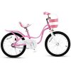 RoyalBaby Girl's Bike Little Swan 18 Inch Kids Bike with Kickstand Basket Girls Child's Bicycle Pink