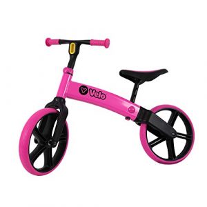 Yvolution Y Velo Senior Balance Bike 12" | No Pedal Push Bicycle for Kids Ages 3 to 5 Years Old (pink new)