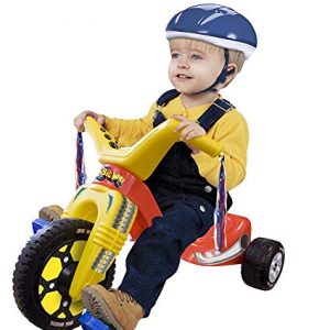 The Original Big Wheel Junior for Toddlers, Age 18 Months to 3 Years, Blue-Yellow-Red, 8.5