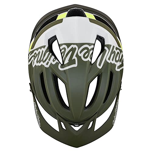 Troy Lee Designs A2 Silhouette Half Shell Mountain Bike Helmet W/MIPS - EPP EPS Ventilated Lightweight Racing BMX Gravel MTB Bicycle Cycling Accessories - Men Women Unisex (Green, MD/LG)