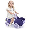 iPlay, iLearn Baby Ride on Balance Bike, Toddler Riding Toys, Hippo Outdoor Push Toy, Babies Sit to Rider, Infant First Train Bicycle W/ 4 Wheels, Birthday Gifts for 18 Months, 2 3 4 Year Old Boy Girl