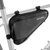 QIYOKI Bike Storage Frame Bag Waterproof, Bike Triangle Tube Bag for Tools-Large Capacity, Night Reflective Under-seat Bike Saddle Bag -Road/MTB/Dirt Cycling Pouch
