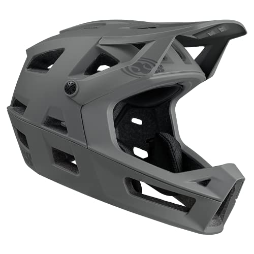IXS Unisex Trigger FF MIPS (Graphite,ML)- Adjustable with Compatible Visor 57-59cm Adult Helmets for Men Women,Protective Gear with Quick Detach System & Magnetic Closure