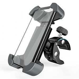 SUPERONE Bike Phone Mount, [Designed for Large Phones & Thick Cases] Super Stable Bicycle Handlebar Cell Phone Holder, Compatible with iPhone 13 Pro Max/12/SE/11, Samsung S21/20/10 and More