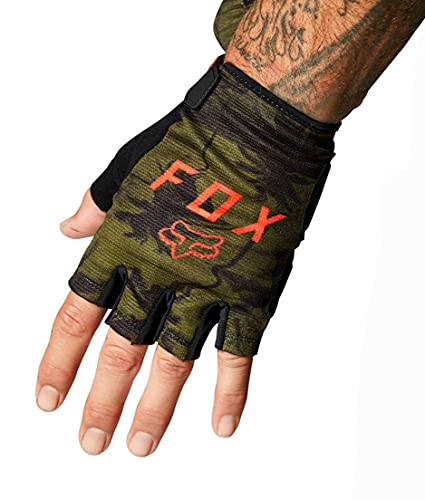 Fox Racing Mens Ranger Gel Short Finger Mountain Biking Glove,Olive Green,Large