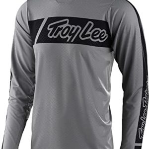 Troy Lee Designs Skyline AIR Long Sleeve VOX Mens Adult Mountain Bike Jersey. Warm/Hot Weather MTB Mesh Jersey for Downhill Trail Enduro XC Gravel. Premium Cycling Racing Gear Accessory - XXL, Gray
