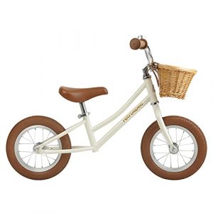 Retrospec Baby Beaumont Kids' Balance Bike for Toddlers, No Pedals, Air Filled Tires (2-3 yrs) - Eggshell