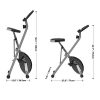 ATIVAFIT Indoor Cycling Bike Folding Magnetic Upright Bike Stationary Bike Recumbent Exercise Bike (Large Seat)