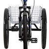 DoCred Adult Tricycle, 7 Speed Mountain Tricycles Three Wheel Bikes for Adult, 24/26 Inch Adults Trikes Men's Women's Cruiser Trike Bike with Large Basket
