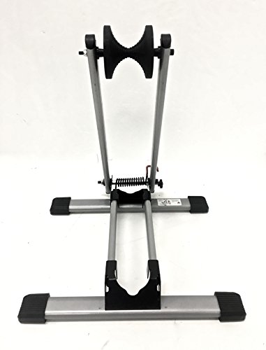 MaxxHaul 80717 Foldable Floor Bike Stand Fits 20"-29" Sports Bicycles, black