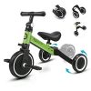 XJD 3 in 1 Kids Tricycles for 10 Month to 3 Years Old Kids Trike Toddler Bike Boys Girls Trikes for Toddler Tricycles Baby Bike Infant Trike with Adjustable Seat Height and Removable Pedal（Green）