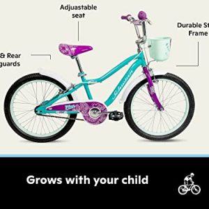 Schwinn Koen & Elm Toddler and Kids Bike, 18-Inch Wheels, Training Wheels Included, Teal