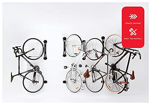 Steadyrack Bike Racks - Fender Rack - Wall Mounted Bike Rack Storage Solution for Your Home, Garage, or Bike Park - 4 Pack