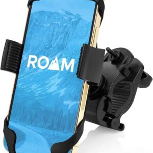 Roam Handlebar Bike Phone Mount - Universal, Adjustable Bicycle Phone Holder for Motorcycle, Classic, Electric and Mountain Bike - Compatible with iPhone & Android Devices