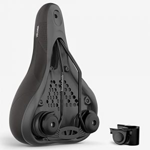 VELMIA Bike Seat Made of Comfortable Memory Foam I Bicycle Seat with Ergonomic [5 Zone Concept] for Men & Women I Bike Saddle for BMX, MTB & Road