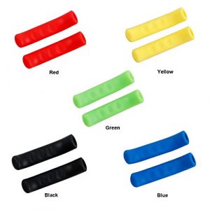 Angzhili 5 Pairs Bicycle Brake Lever Grip Protector Cover, 5 Colors Anti-Slip Brake Handle Silicone Sleeve for Mountain Road Bike Cycling