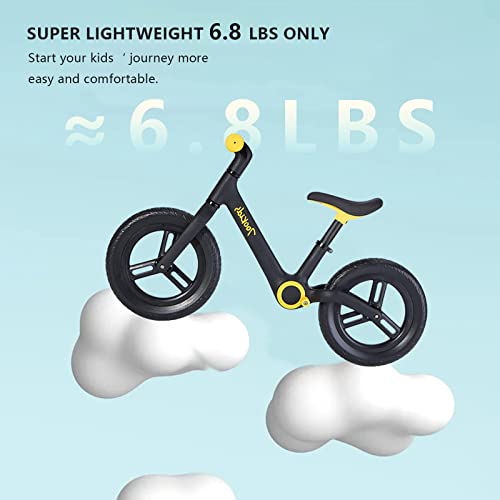 Balance Bike 12" Toddler Training Bike for Big Kids 18 Months to 5, 6, 7, 8 and 9 Years 18 Months to No Pedal Adjustable Seat