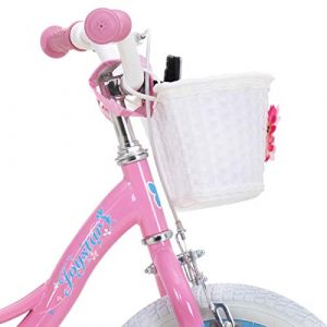 JOYSTAR 14 Inch Kids Bike for Ages 3 4 5 Years Girls, Toddler Bike with Training Wheels & Handbrake for 3-5 Years Old Child, Pink