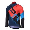 Protective Heat-regulating Men's MTB Cycling Long Sleeve Jersey for Autumn/Winter - Crafted with Recycled Material Dark Blue