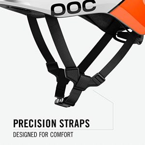 POC, Omne Air Spin Bike Helmet for Commuters and Road Cycling, Lightweight, Breathable and Adjustable, Zink Orange AVIP, Medium