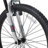 Dynacraft Vertical Dual Suspension Mountain Bike Girls 24 Inch Wheels with 18 Speed Grip Shiter and Dual Hand Brakes in Teal and Pink