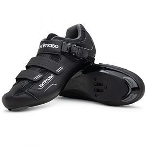 Tommaso Strada 200 Dual Cleat Compatible Road Bike, Touring, Indoor Cycling Shoe with Buckle - 46