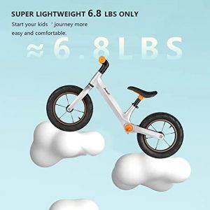 700 Kids Balance Bike No Pedal Sports Bicycle for 2-4 Year Old Boys and Girls 13 '' Adjustable Seat Training Bike for Birthday