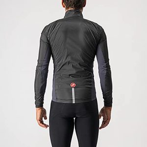 Castelli Cycling Squadra Stretch Jacket for Road and Gravel Biking I Cycling - Light Black/Dark Gray - X-Large