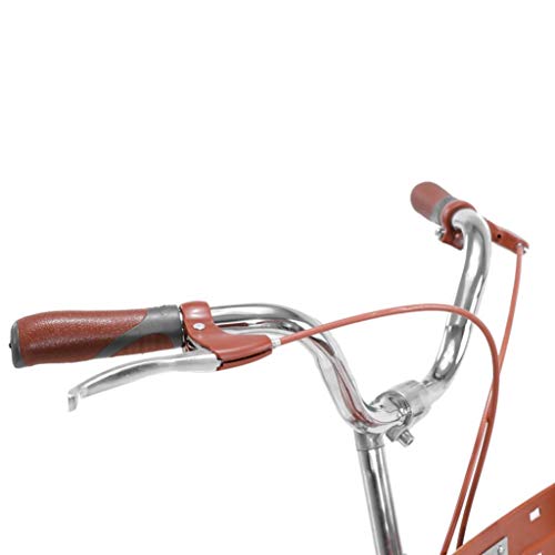 26 Inch Women's Cruiser Bike,Classic Bicycle Retro Bicycle Beach Cruiser Bicycle Retro Bicycle (Women's Bike,Lady) (Beige)