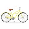 A/O Amelia Single Speed Beach Cruiser Bicycle, Yellow One Size
