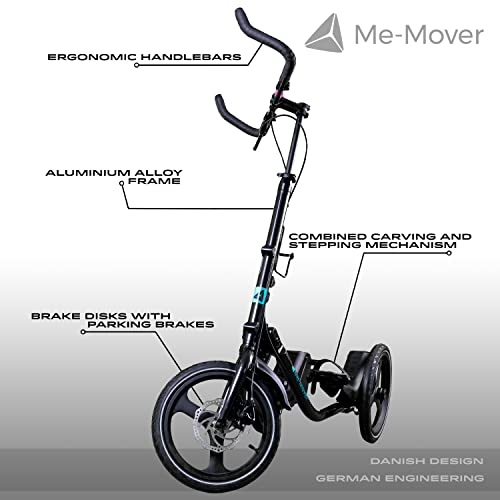 ME-MOVER Speed - The Fastest, Newest, Most High-Tech Member of The Me-Mover Family - It’s Designed for Those who Want to go Faster and Further (Black)