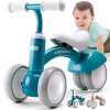 beiens Upgraded Large Baby Balance Bikes, Baby Bicycle, Toddler Bike Riding Toys for 18 Months - 36 Months Boys Girls No Pedal 4 Training Wheels Baby First Birthday Gift Bike (Blue)