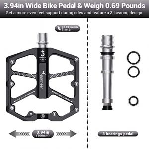 Sportneer Mountain Bike Pedals, CNC Machined 9/16