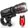 Vont 'Scope' Bike Light, Bicycle Light Installs in Seconds Without Tools, Powerful Bike Headlight Compatible with: Mountain, Kids, Street, Bikes, Front & Back Illumination