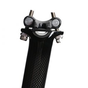 Litetop Carbon SeatPost 27.2 350mm 3K Carbon Fiber Bike Seatpost Suitable for Most Bicycle Mountain Bike Road Bike MTB MTN BMX (Black)