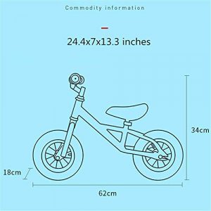 Lightweight Kids Running Balance Bike, Boy Girl Training Bicycle 10 Inch Wheels, for Toddlers/No Pedal Scooter Bicycle,Pink
