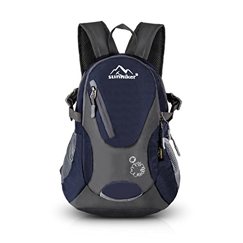 Sunhiker Cycling Hiking Backpack Water Resistant Travel Backpack Lightweight SMALL Daypack M0714 (Dark Blue)
