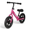 Uenjoy Kids Balance Bike No Pedal Bicycle for 2-4 Years Old, Toddler Balance Push Bike with 12" EVA Polymer Foam Tire, Height Adjustable, Lightweight Frame, Pink