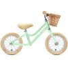 Petimini 12 inch Kids Balance Bike with Basket for 2 3 4 5 6 Years Old Toddler Children, Carbon Steel No Pedal Training Bicycle for Girls and Boys, Yellow